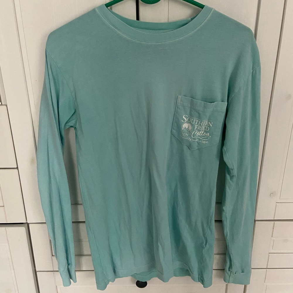 southern fried cotton long sleeve shirt
